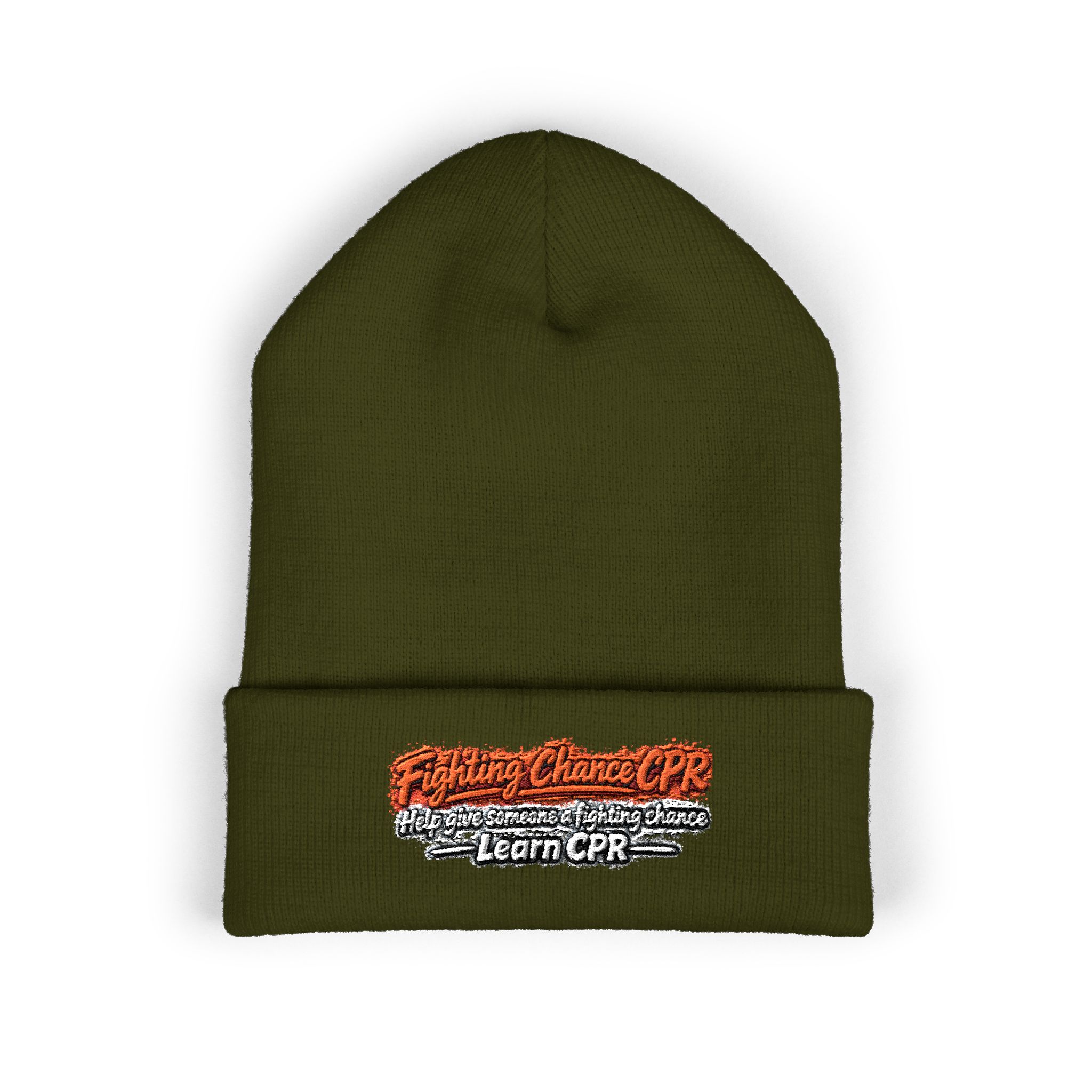 Copy of Embroidered Orange and Black Text Beanie - Image 5