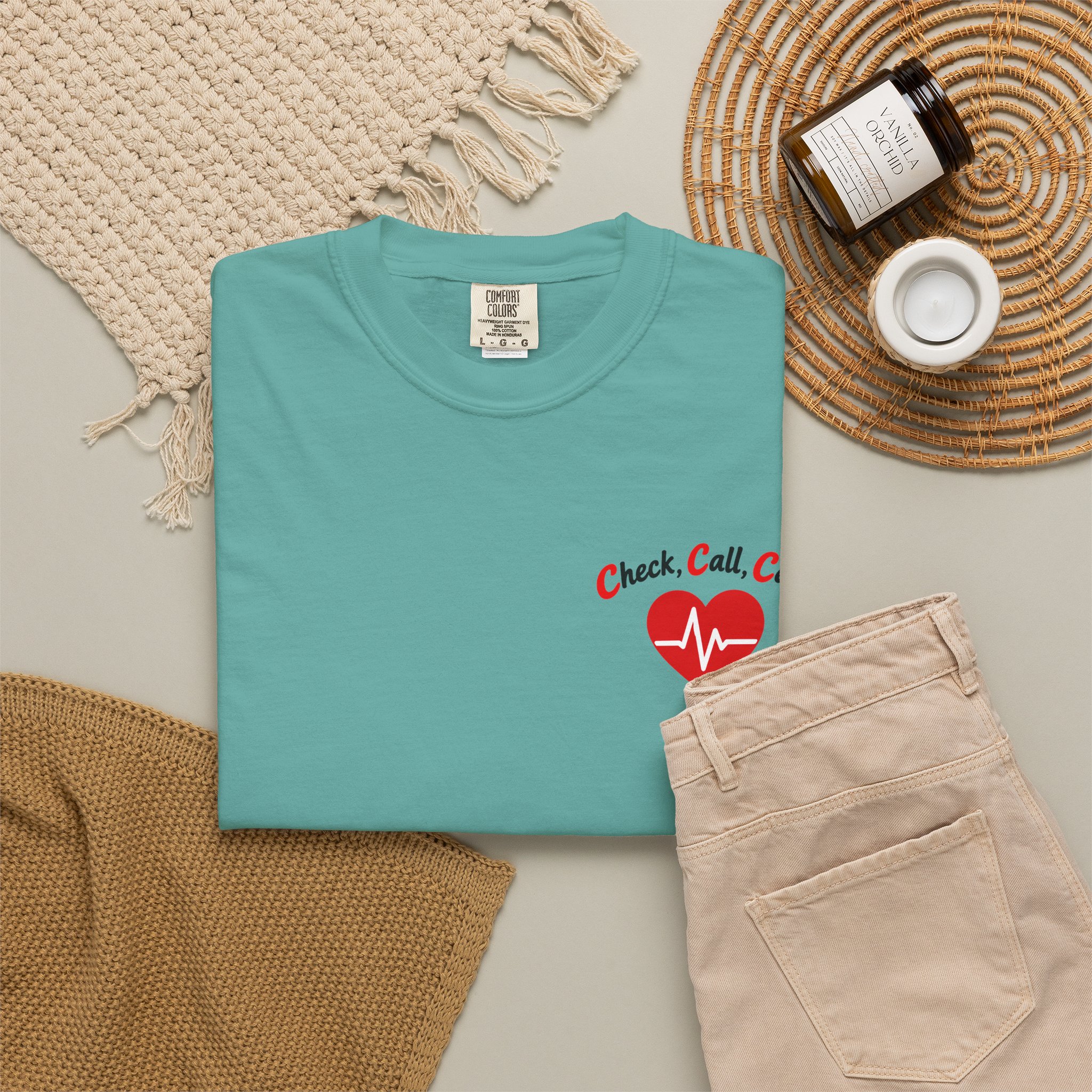 Fighting Chance CPR Awareness T-Shirt | Learn CPR Heartbeat Design - Image 20