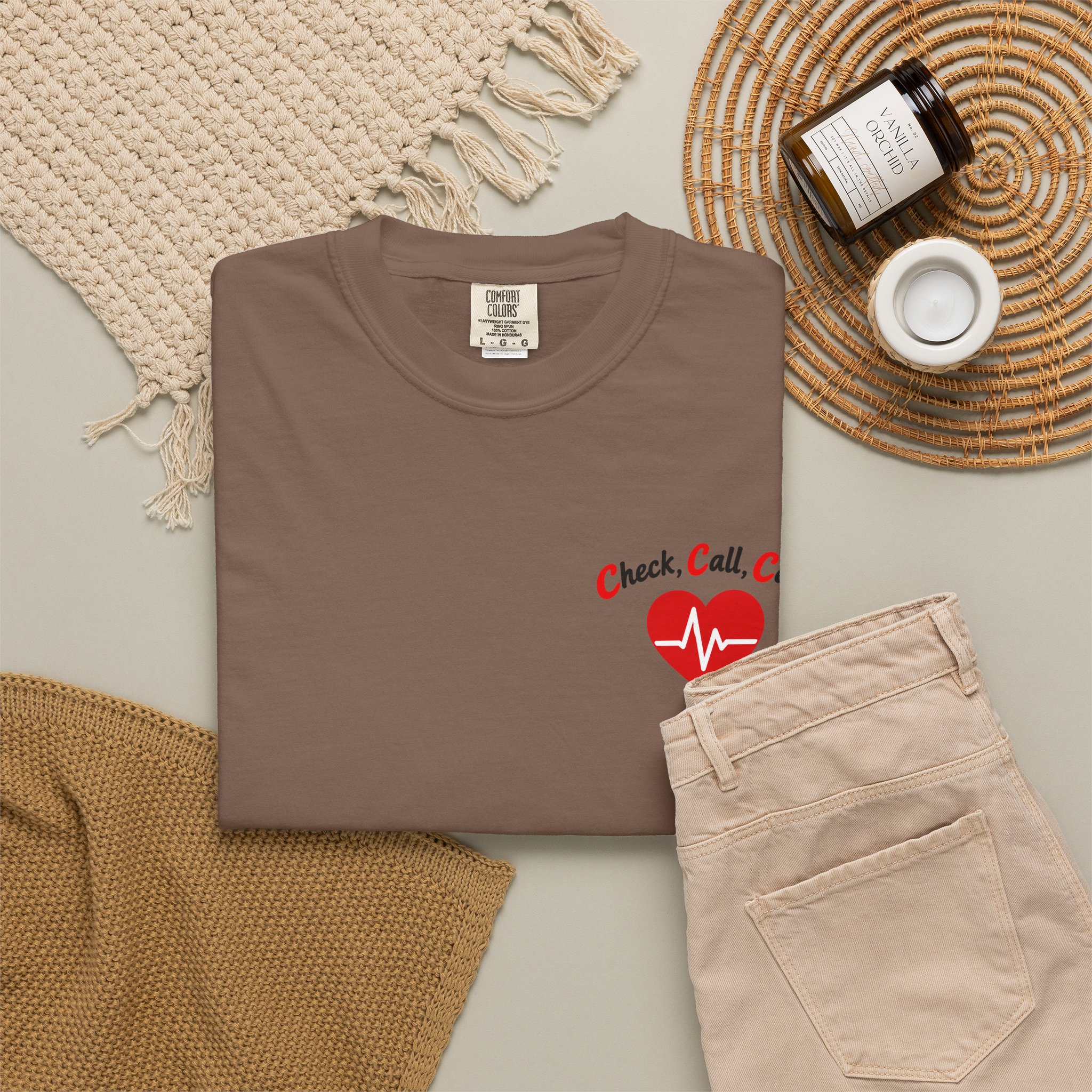 Fighting Chance CPR Awareness T-Shirt | Learn CPR Heartbeat Design - Image 8