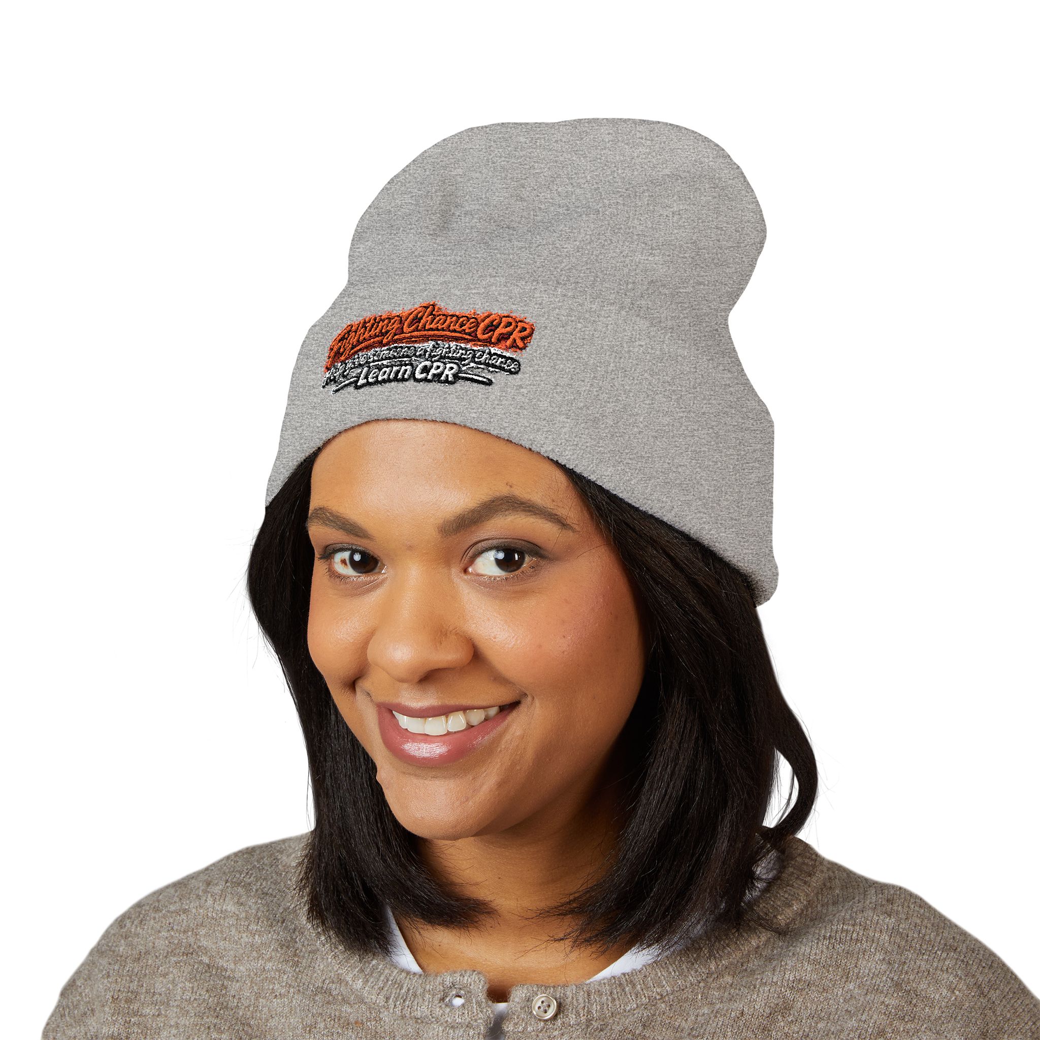 Copy of Embroidered Orange and Black Text Beanie - Image 23