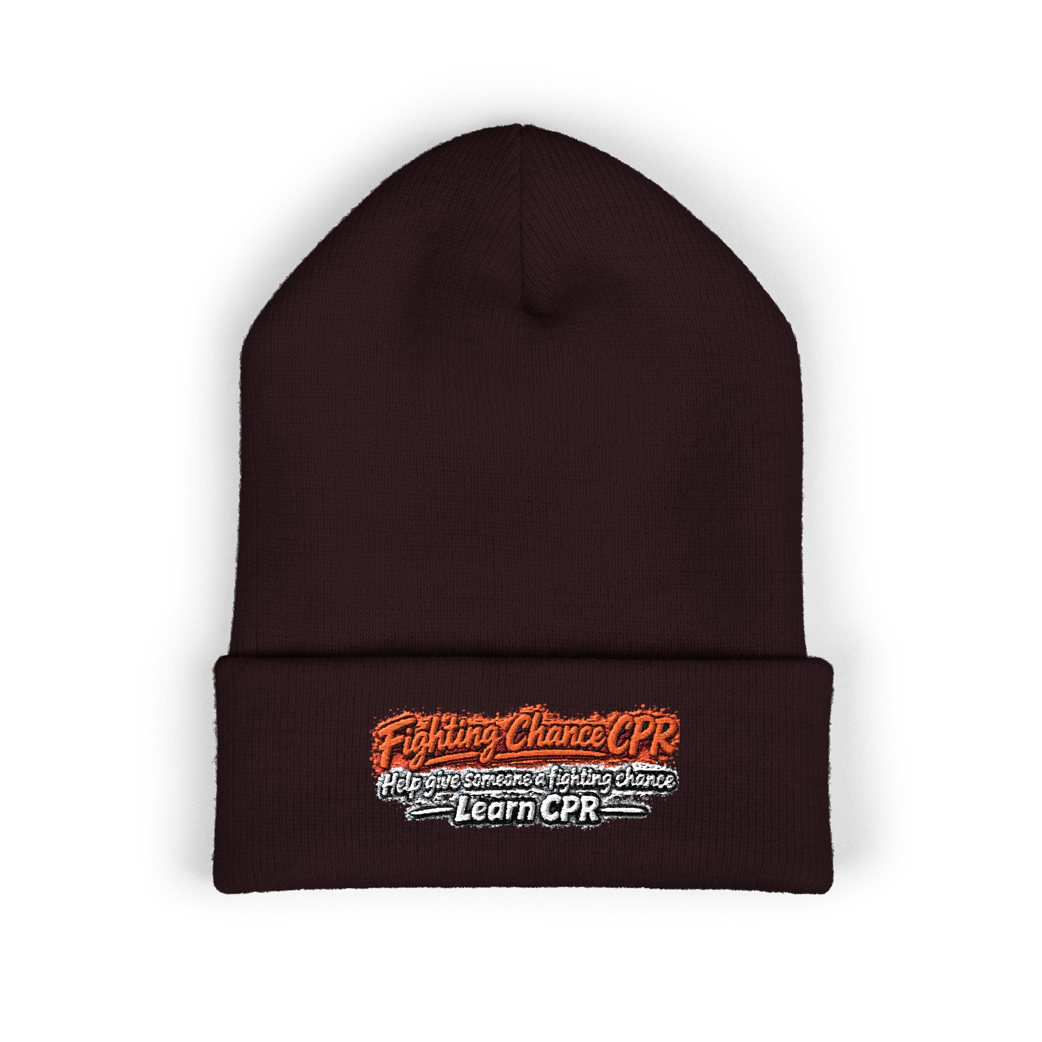 Copy of Embroidered Orange and Black Text Beanie - Image 25
