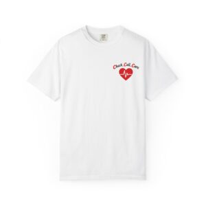 Fighting Chance CPR Awareness T-Shirt | Learn CPR Heartbeat Design