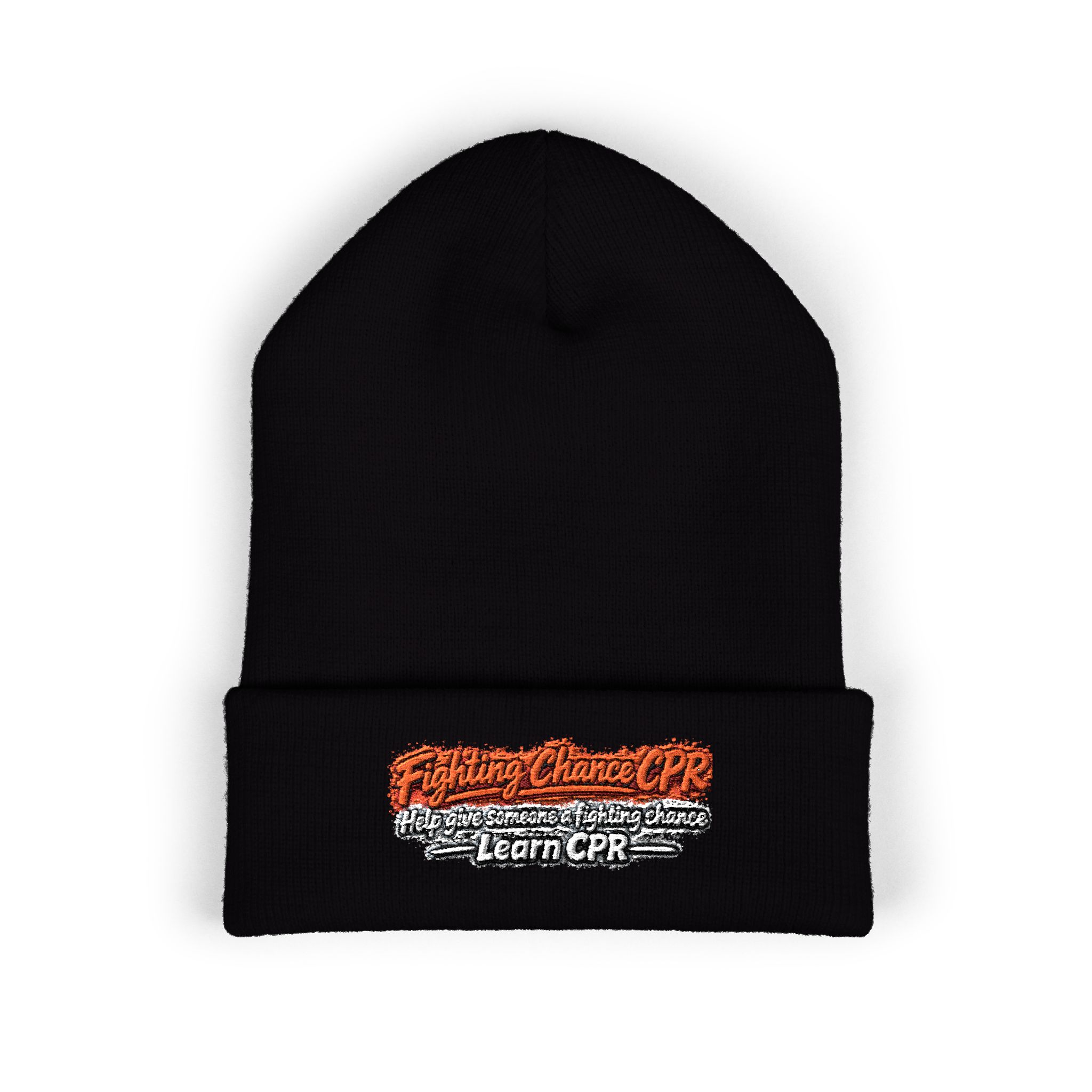 Copy of Embroidered Orange and Black Text Beanie - Image 13