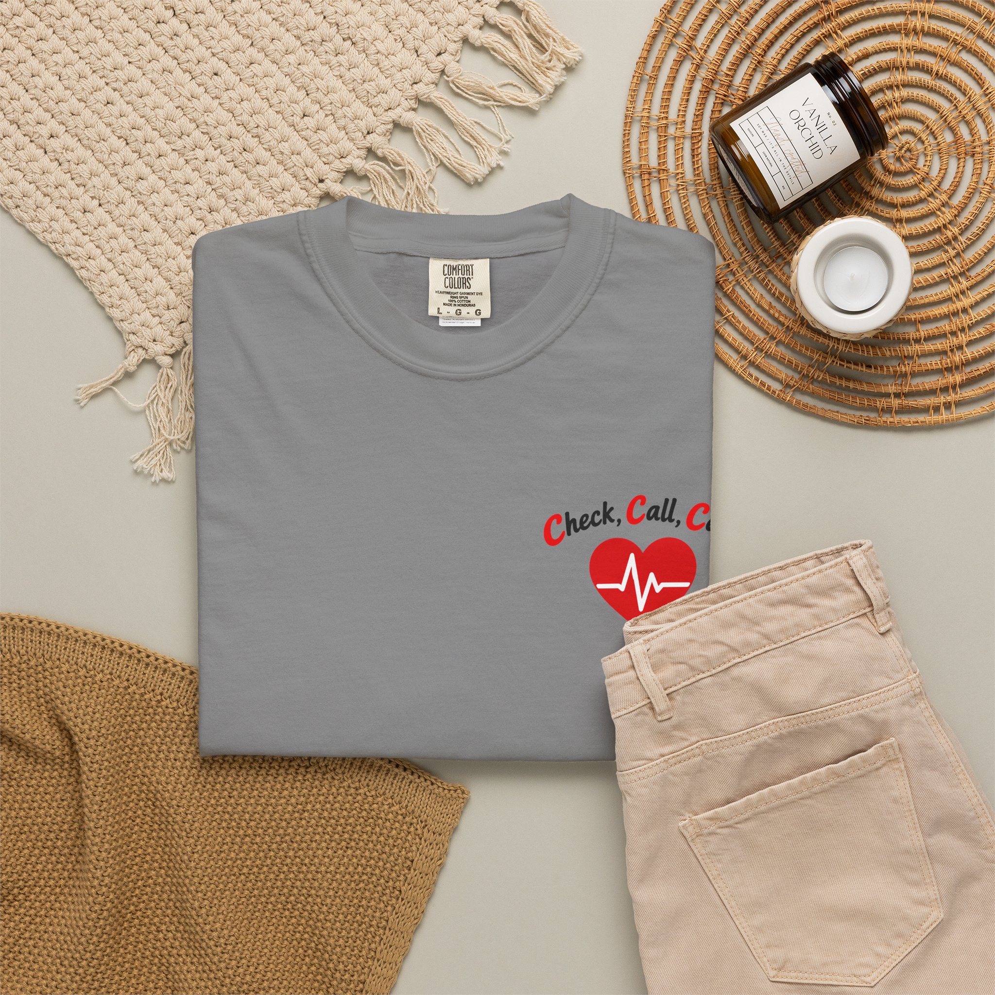 Fighting Chance CPR Awareness T-Shirt | Learn CPR Heartbeat Design - Image 12