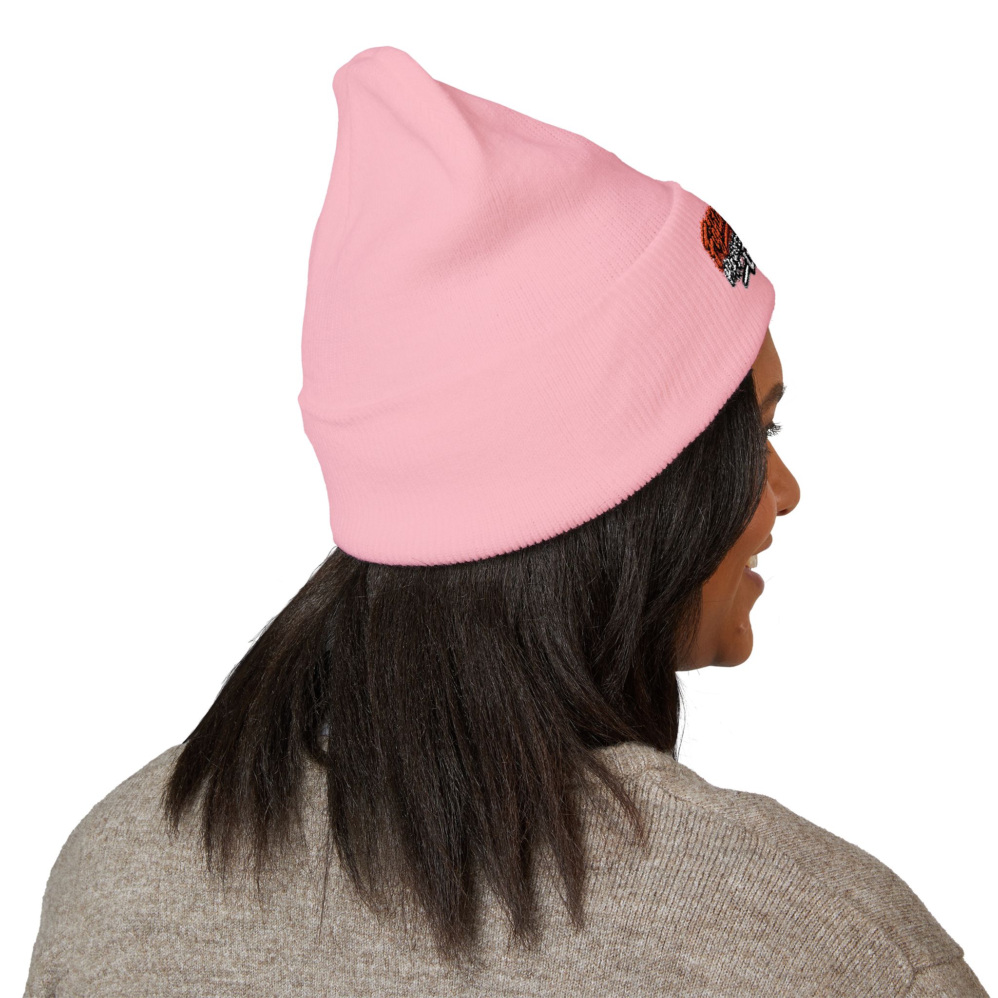 Copy of Embroidered Orange and Black Text Beanie - Image 20