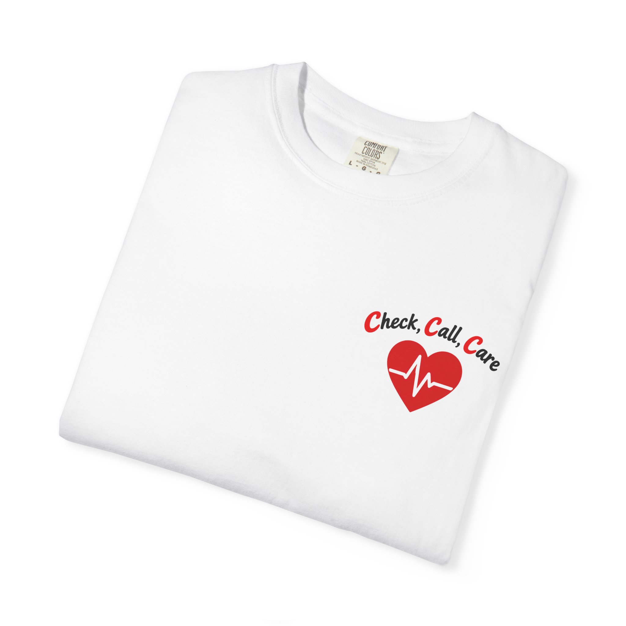Fighting Chance CPR Awareness T-Shirt | Learn CPR Heartbeat Design - Image 3